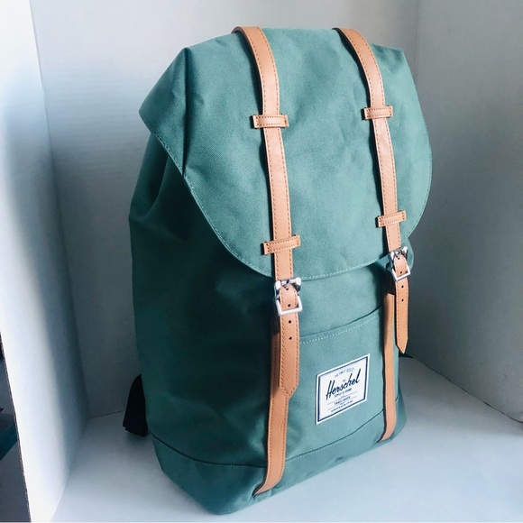 RARE NWT - Herschel Retreat Backpack - Classic | Mid-Volume 19.5 L - Dark Forest - Picture 3 of 17